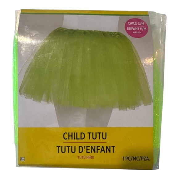 Green Kid Tutu S/M – Cute Puffy Tulle Skirt for Ballet, Party or Dress Up NEW - Picture 2 of 5